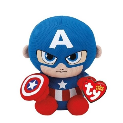 BEANIE BABIES CPT AMERICA 15CM TY