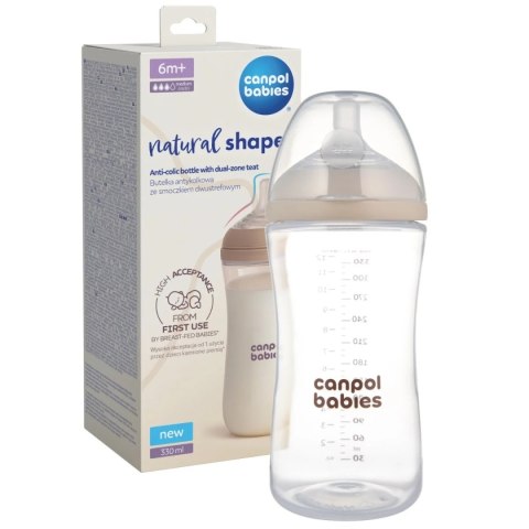 BUTELKA ZE ZM. DWUSTREF. 330ML CANPOL BABIES