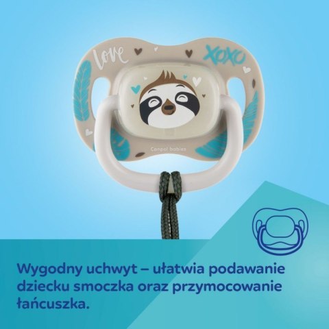 Smoczek gr. sil.sym 18m+ lama CANPOL BABIES