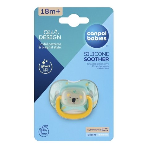 Smoczek gr. sil.sym 18m+ lama CANPOL BABIES