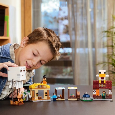 Klocki Minecraft 21273 Atak balonowego Ghasta na wioskę