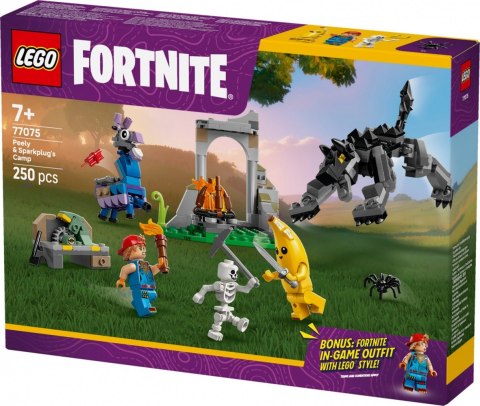 Klocki Fortnite 77075 Skórek i Iskra oraz obóz