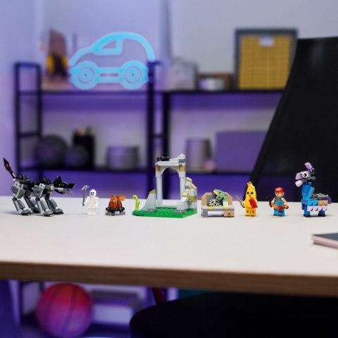 Klocki Fortnite 77075 Skórek i Iskra oraz obóz